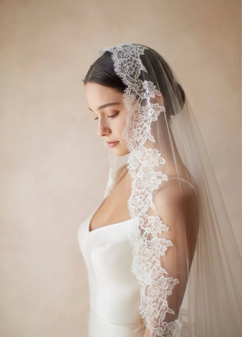Lace Mantilla Bridal Veil