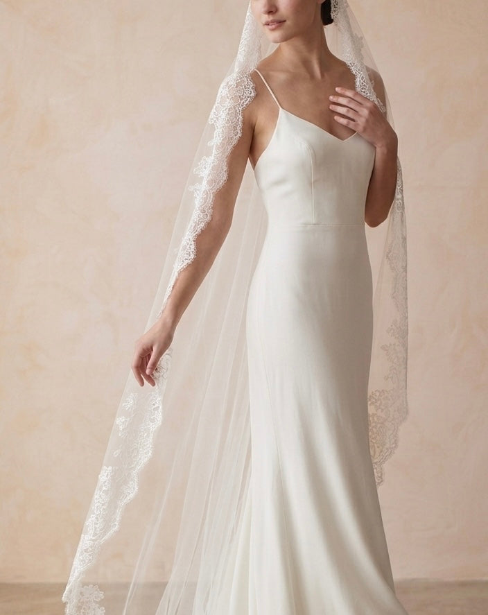 Lace Mantilla Bridal Veil