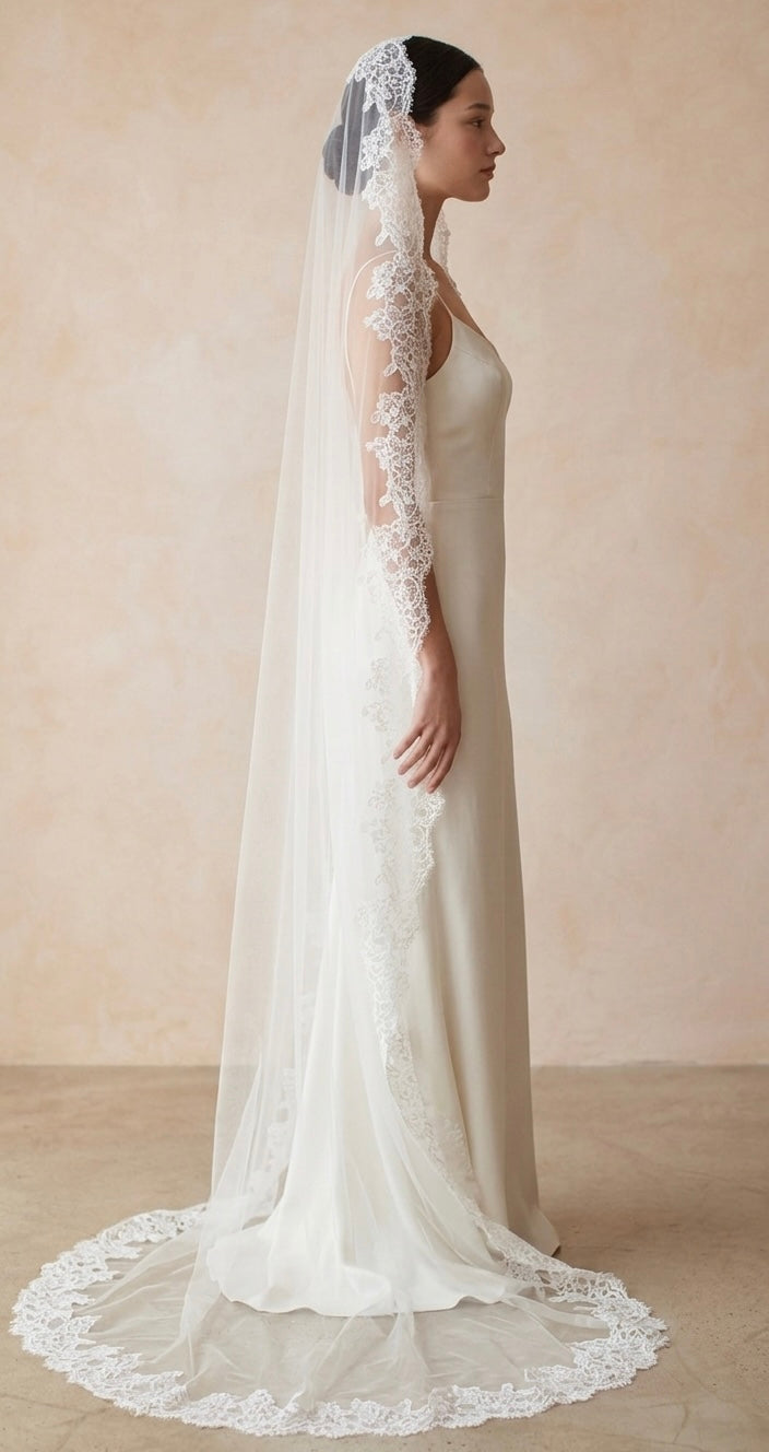 Lace Mantilla Bridal Veil