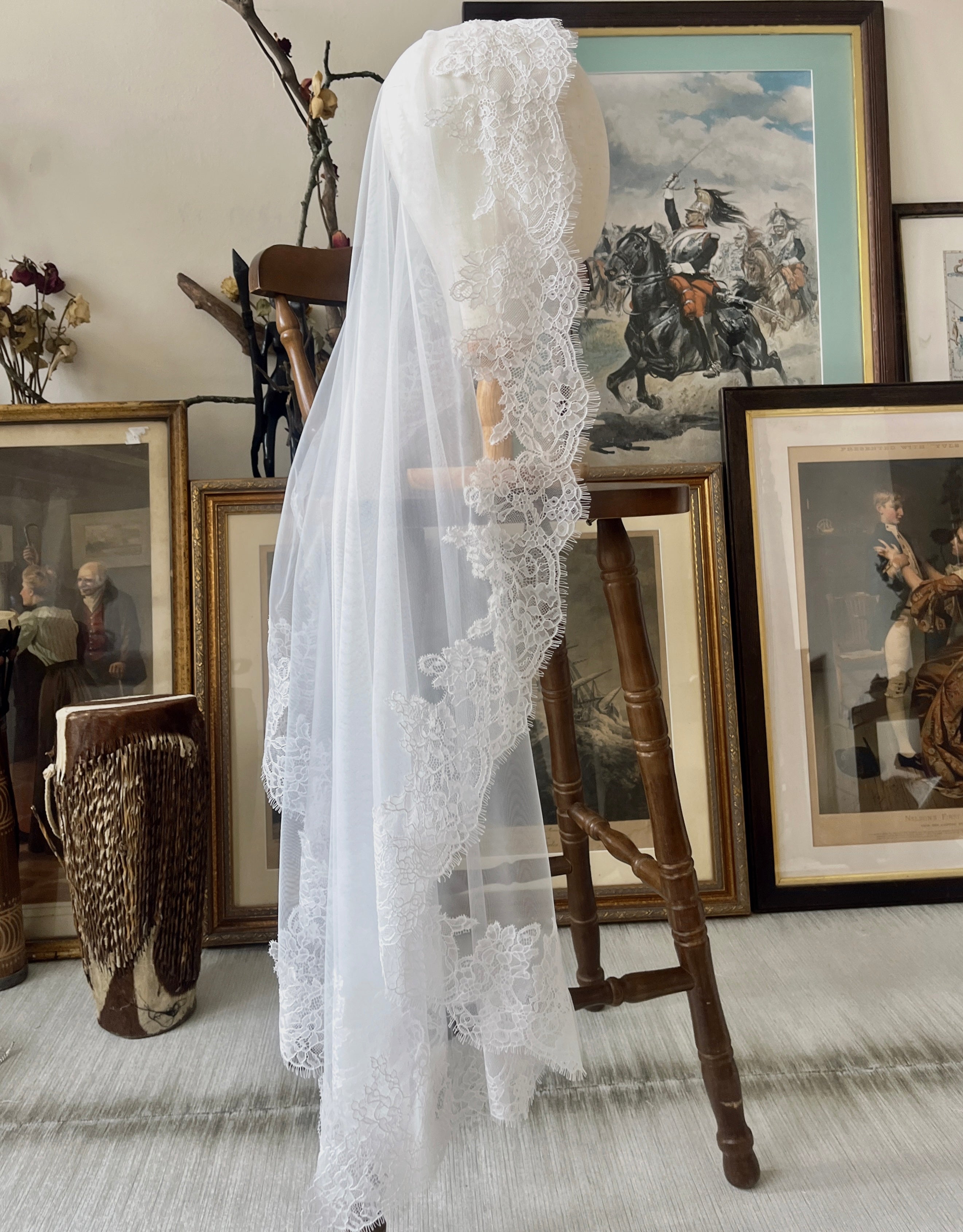 Lace Mantilla Bridal Veil