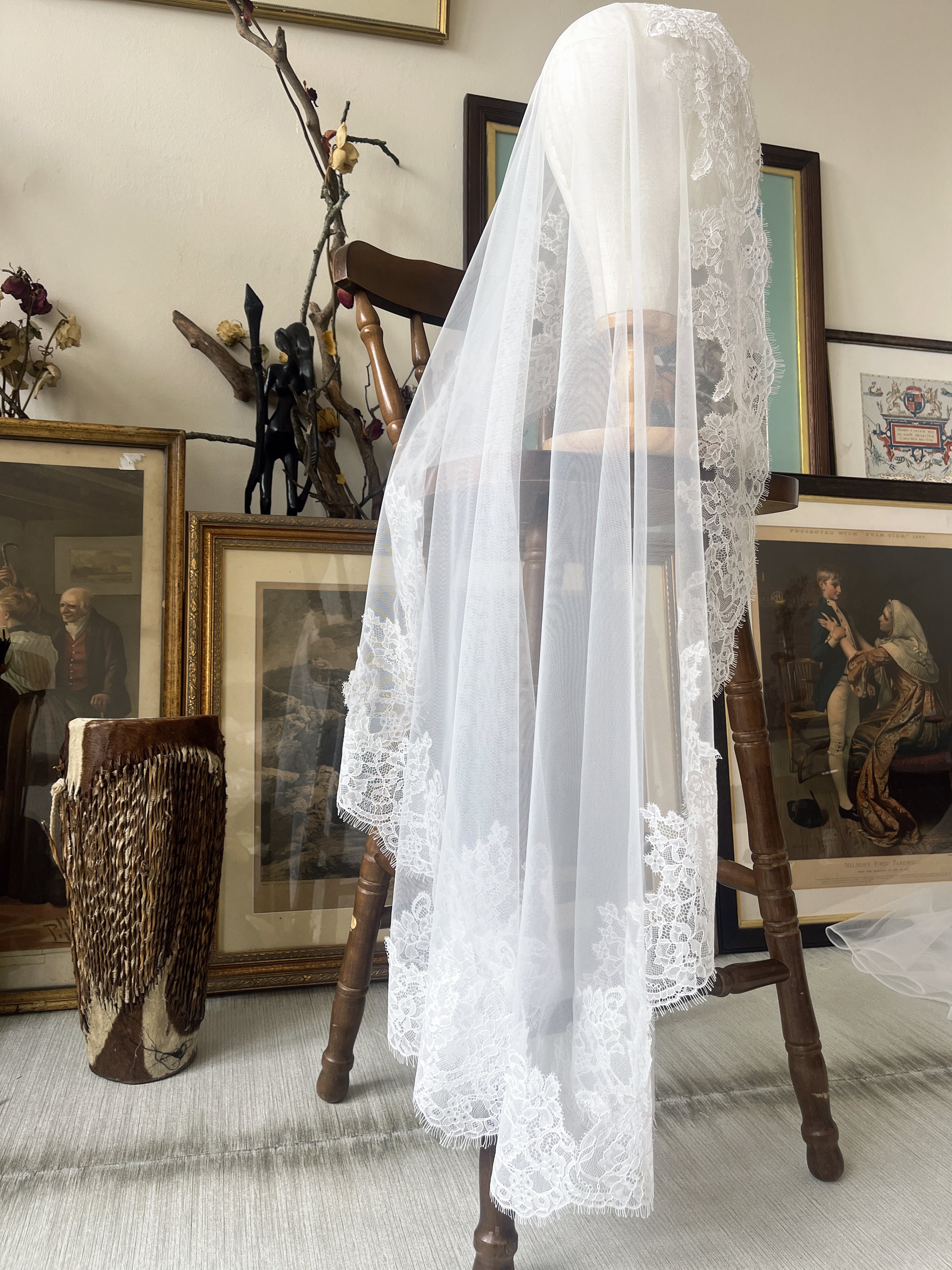 Lace Mantilla Bridal Veil
