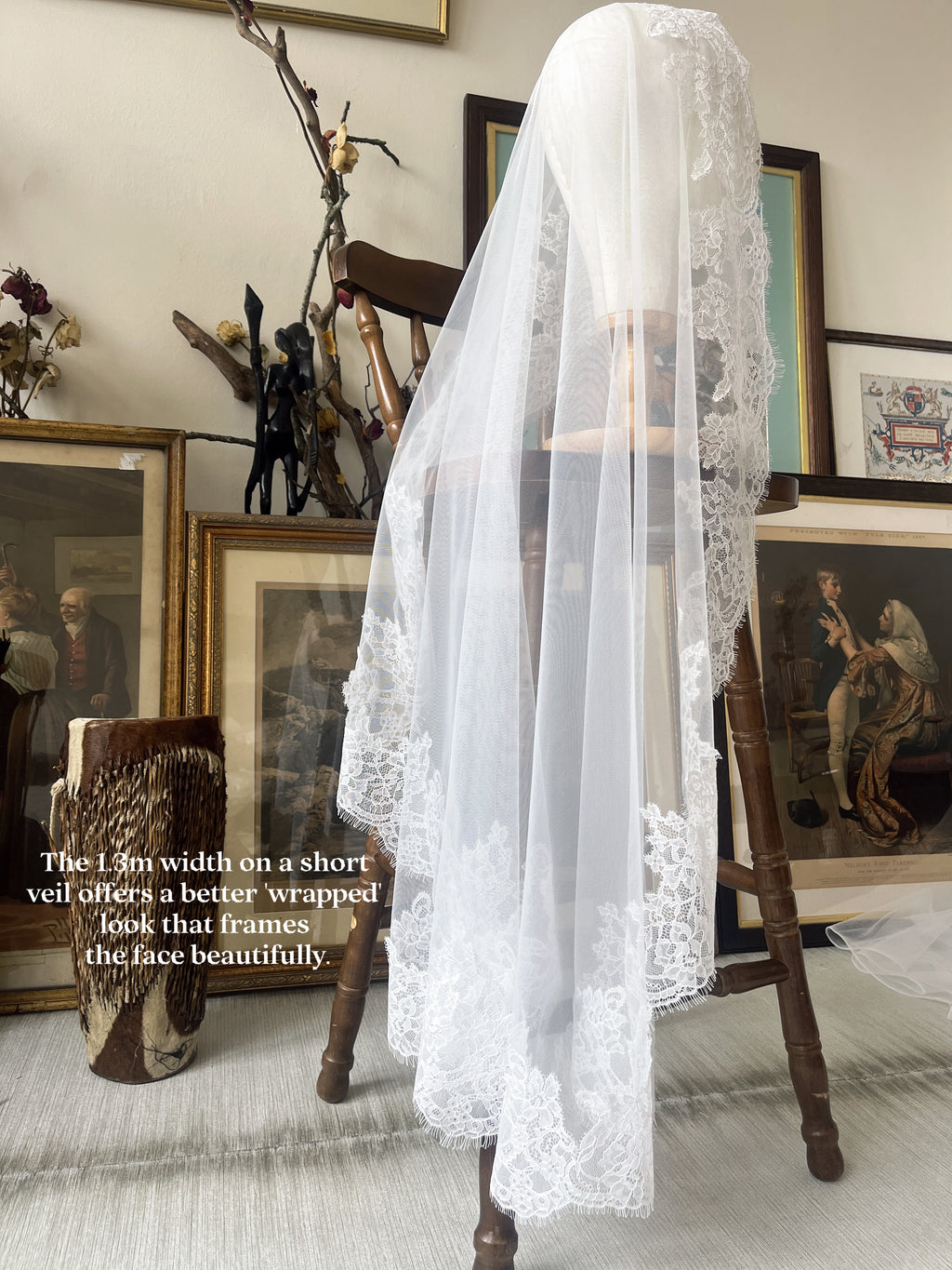 Lace Mantilla Bridal Veil