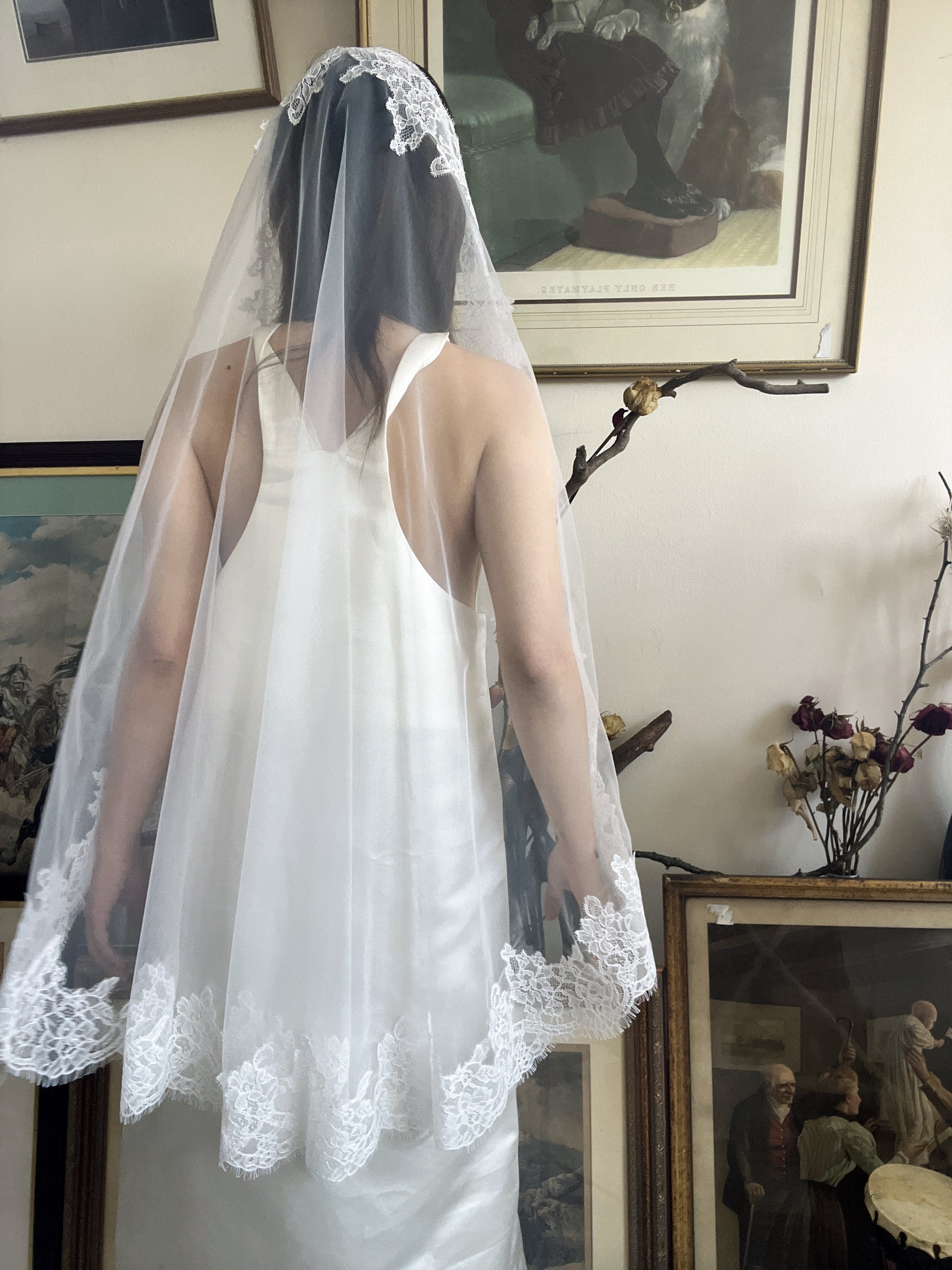 Lace Mantilla Bridal Veil