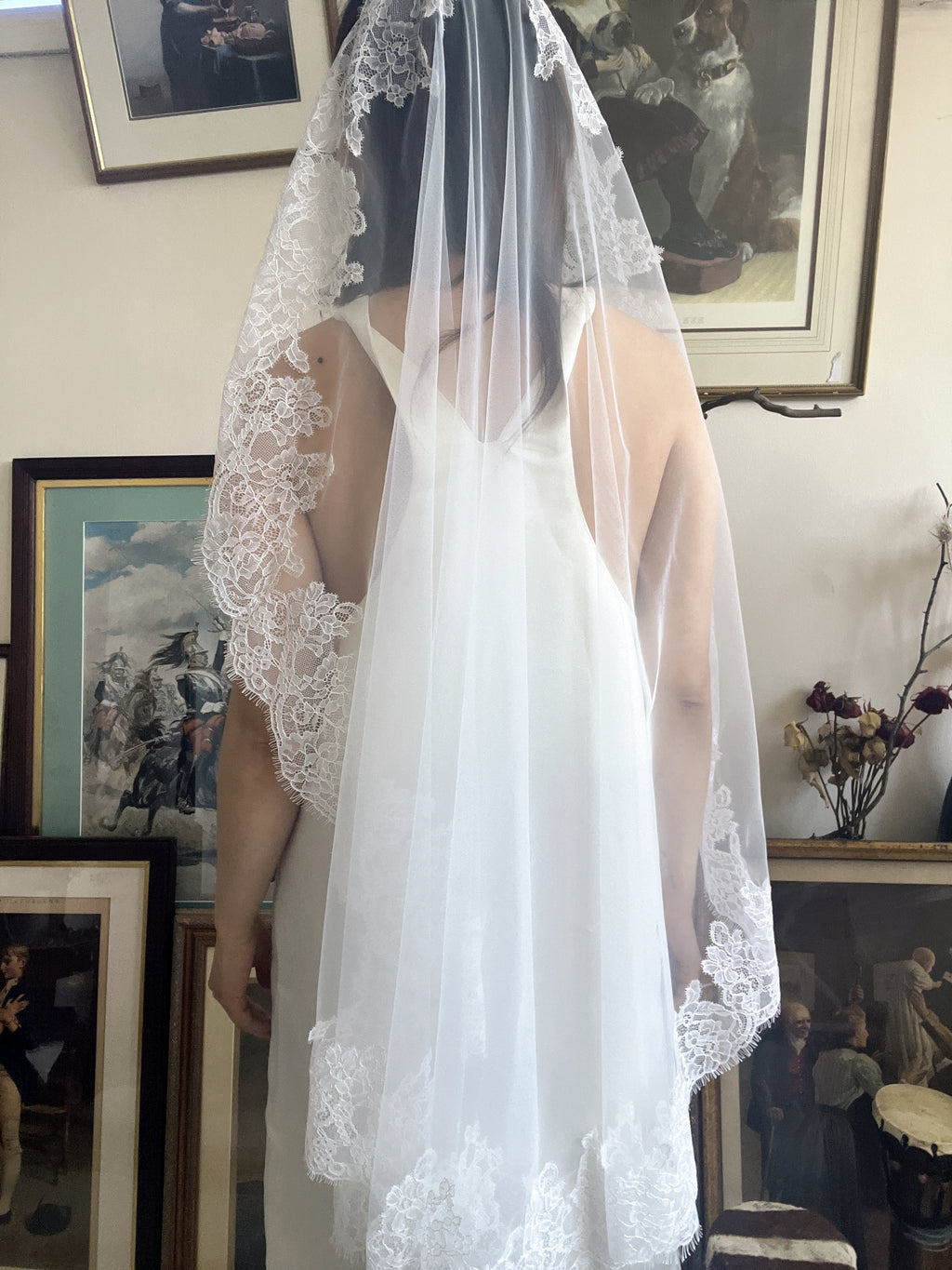 Lace Mantilla Bridal Veil