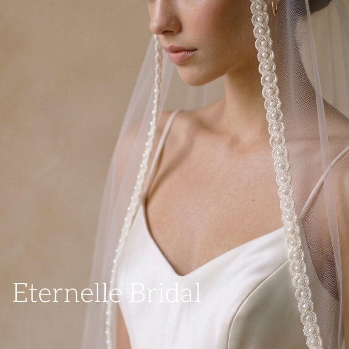 Pearl Edge Mantilla Bridal Veil