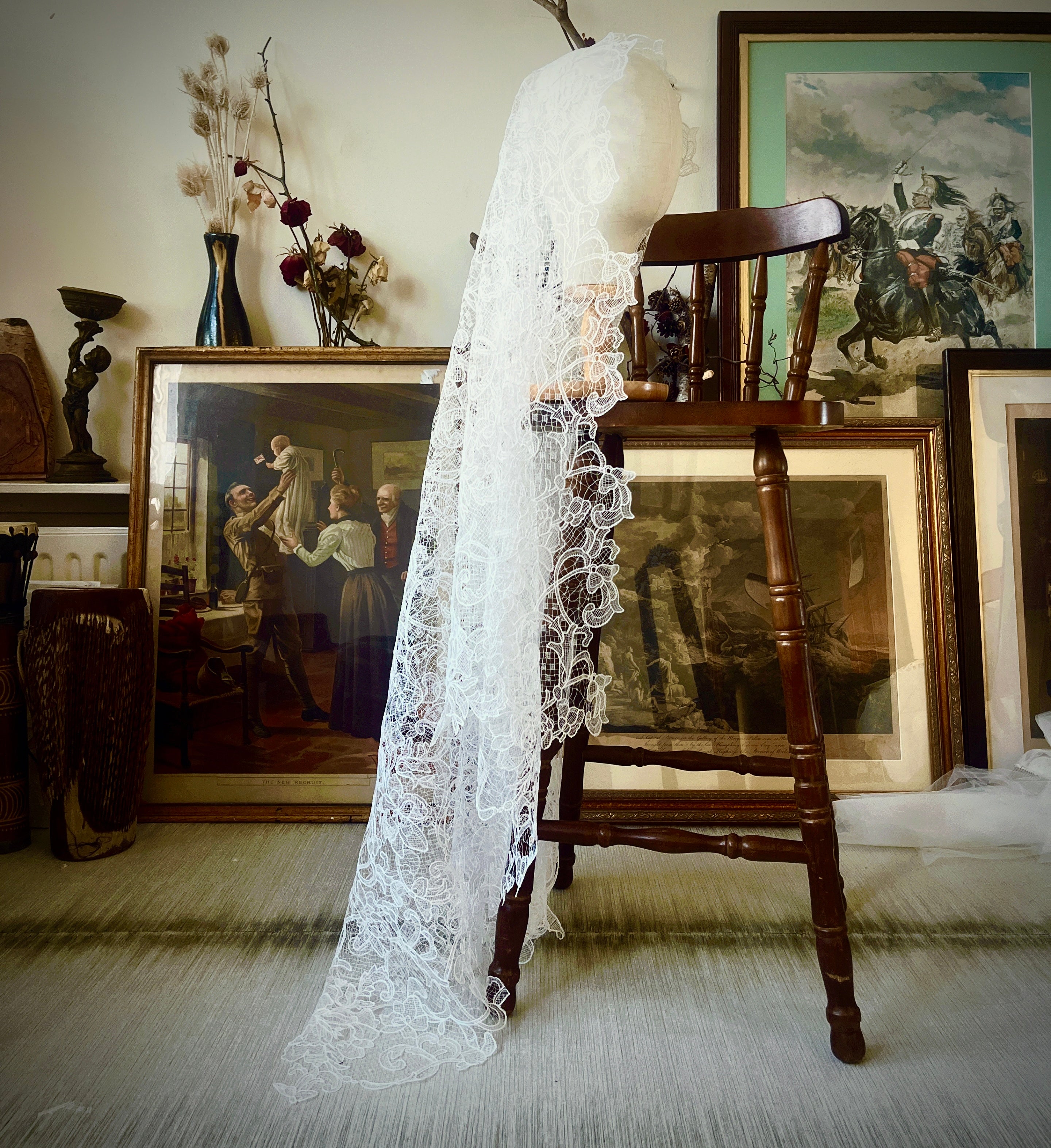 La Vigne — Guipure Lace Bridal Veil