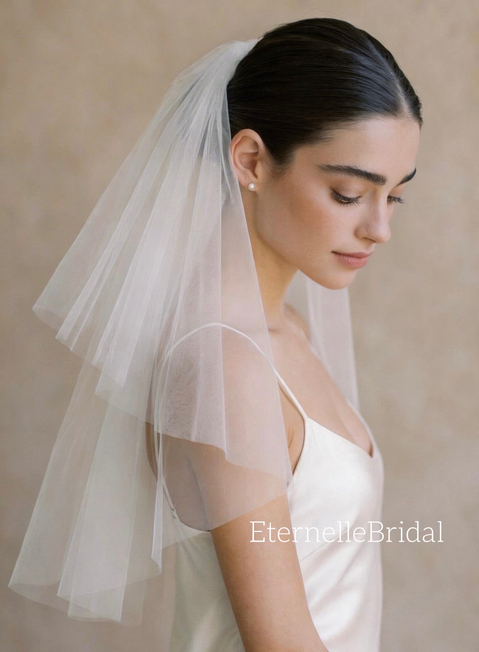 Structured Tulle Bridal Veil