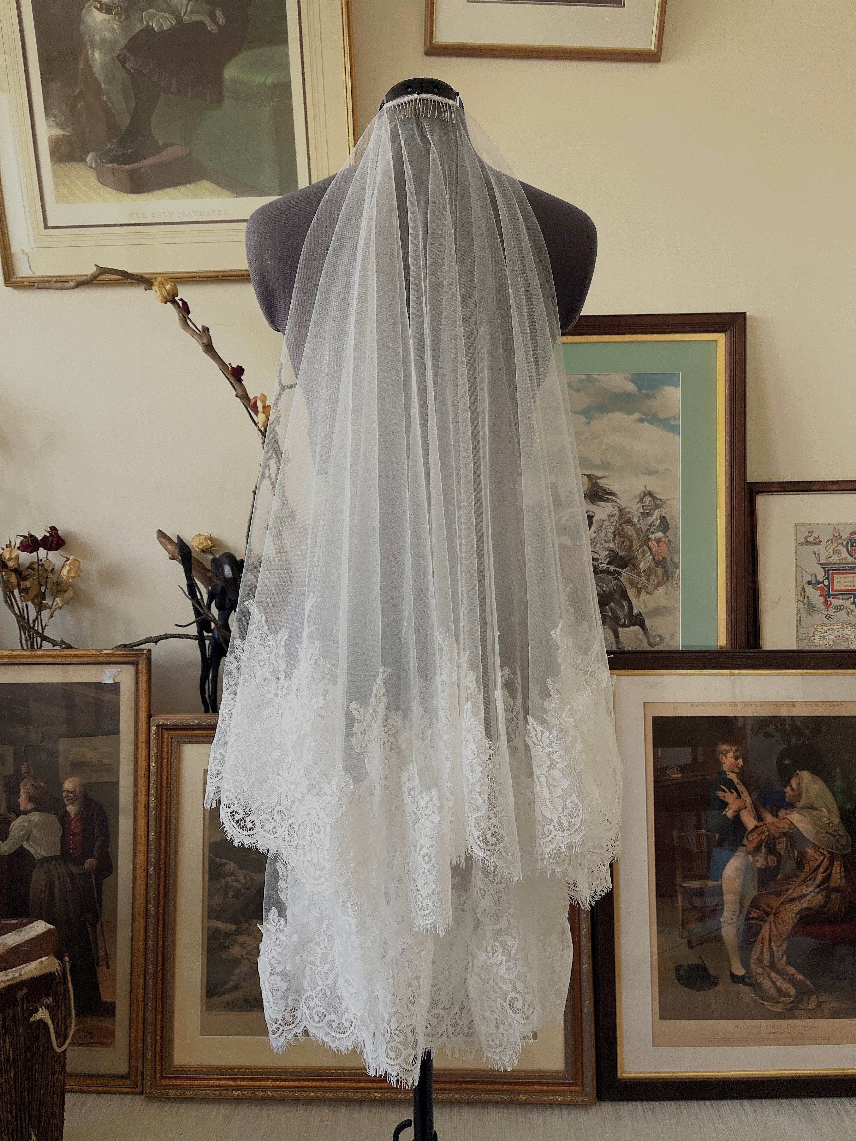 Lace Mantilla Bridal Veil