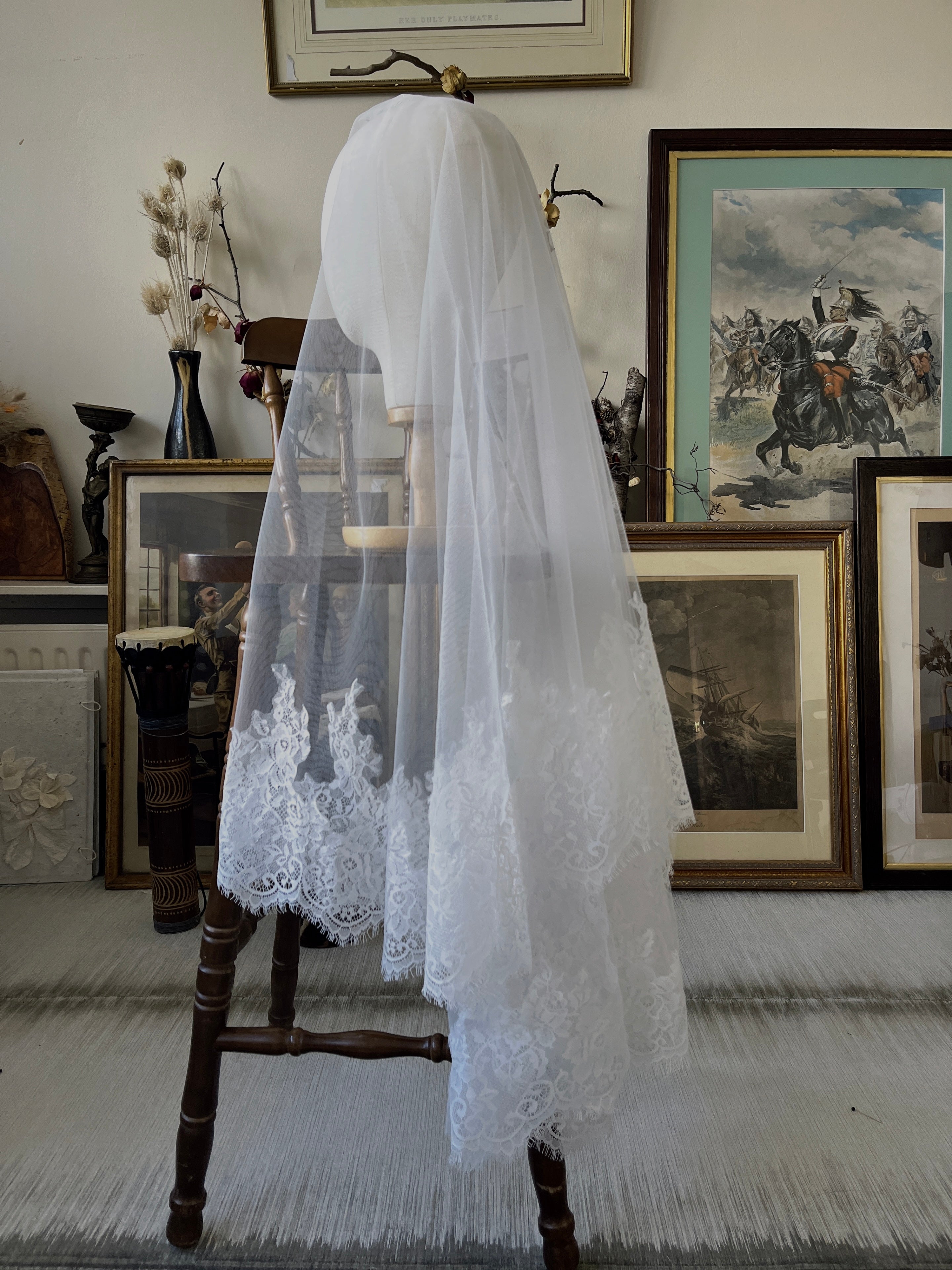 Lace Mantilla Bridal Veil