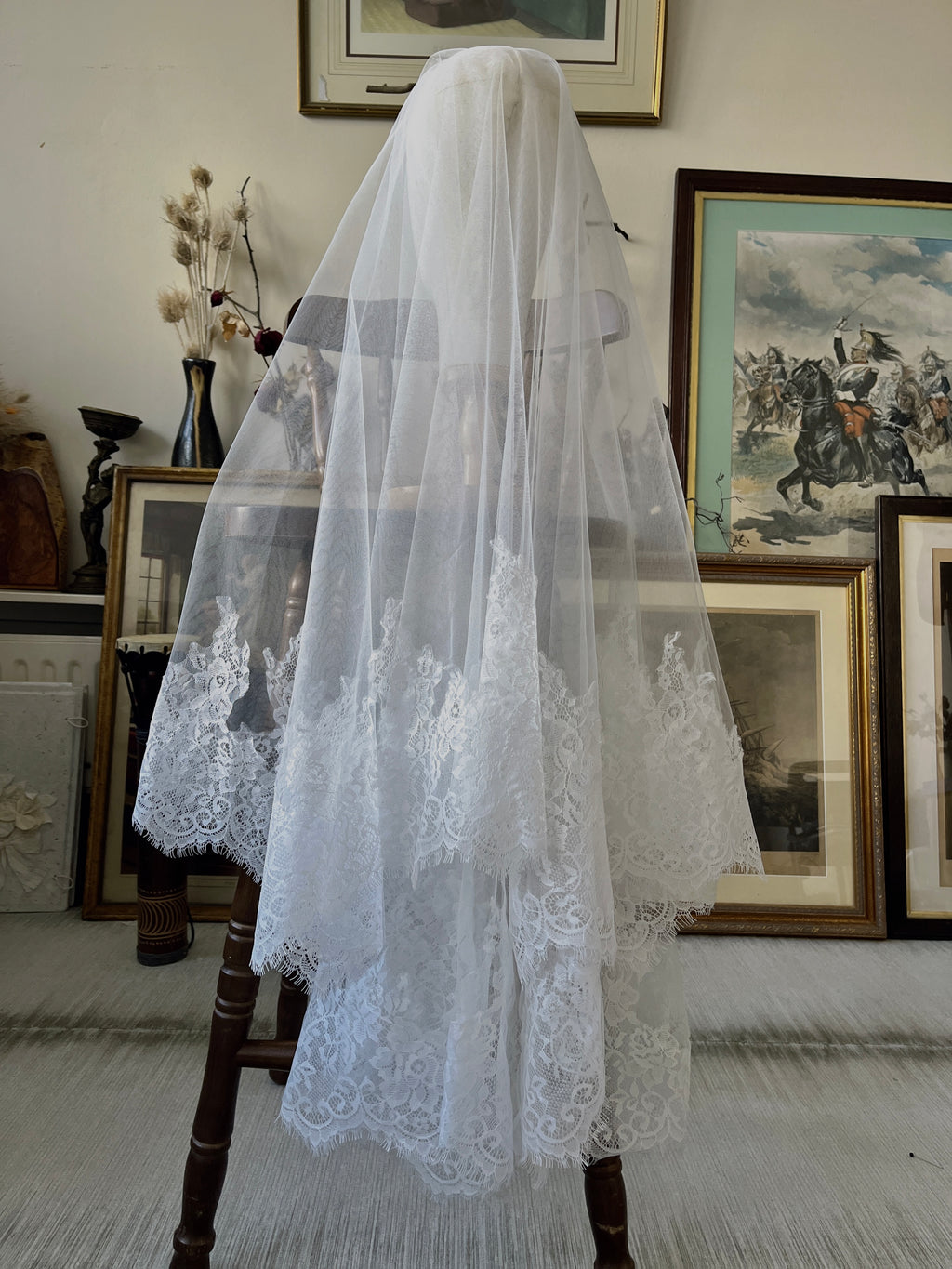 Lace Mantilla Bridal Veil