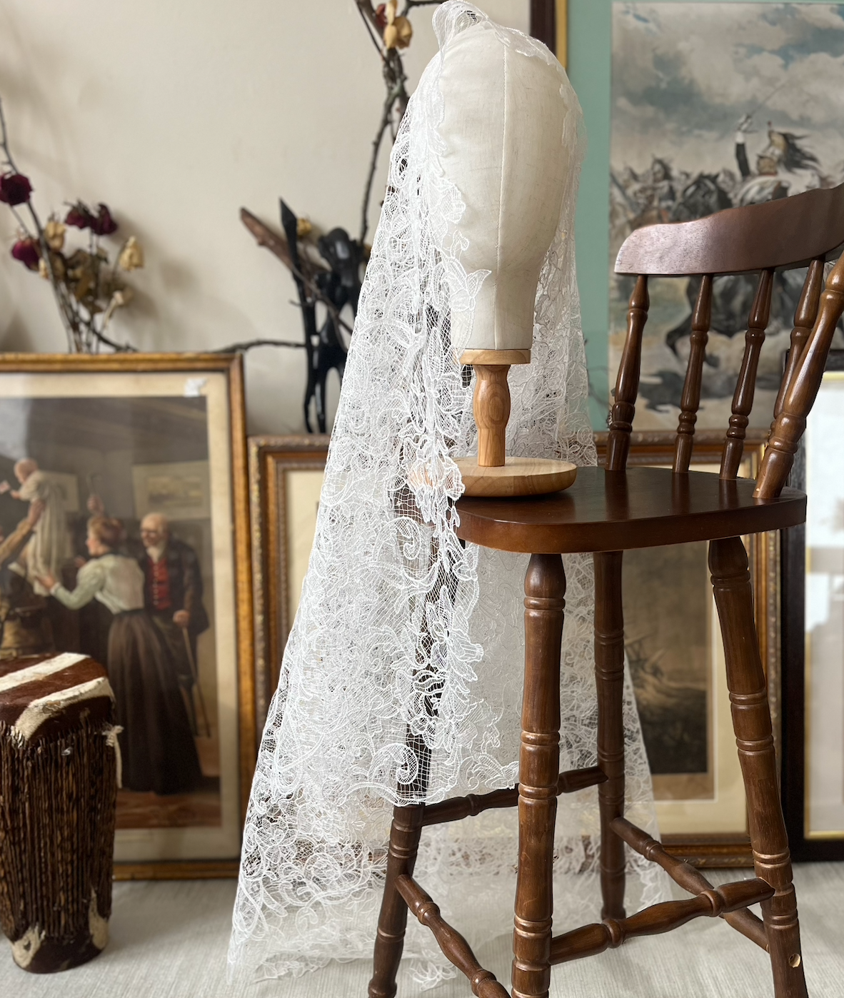 La Vigne — Guipure Lace Bridal Veil